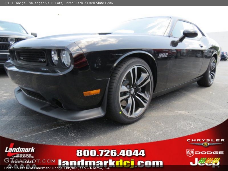 Pitch Black / Dark Slate Gray 2013 Dodge Challenger SRT8 Core