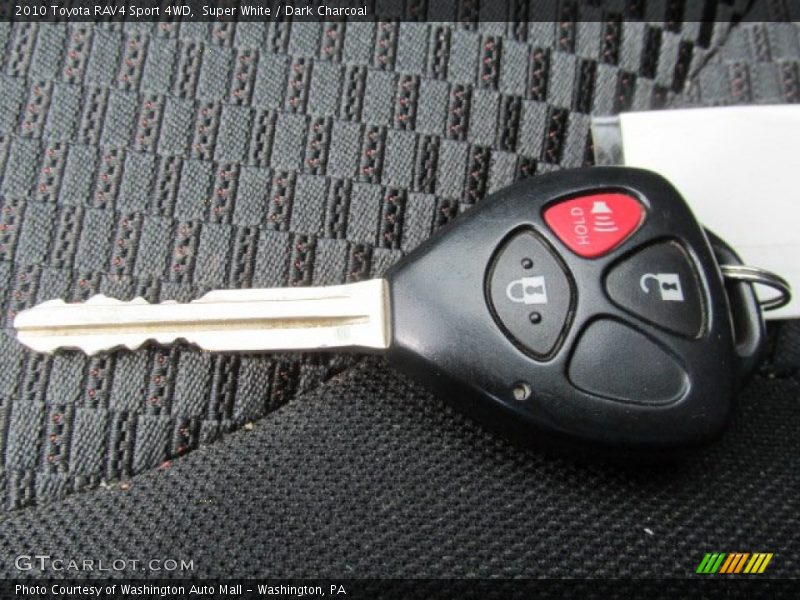 Super White / Dark Charcoal 2010 Toyota RAV4 Sport 4WD