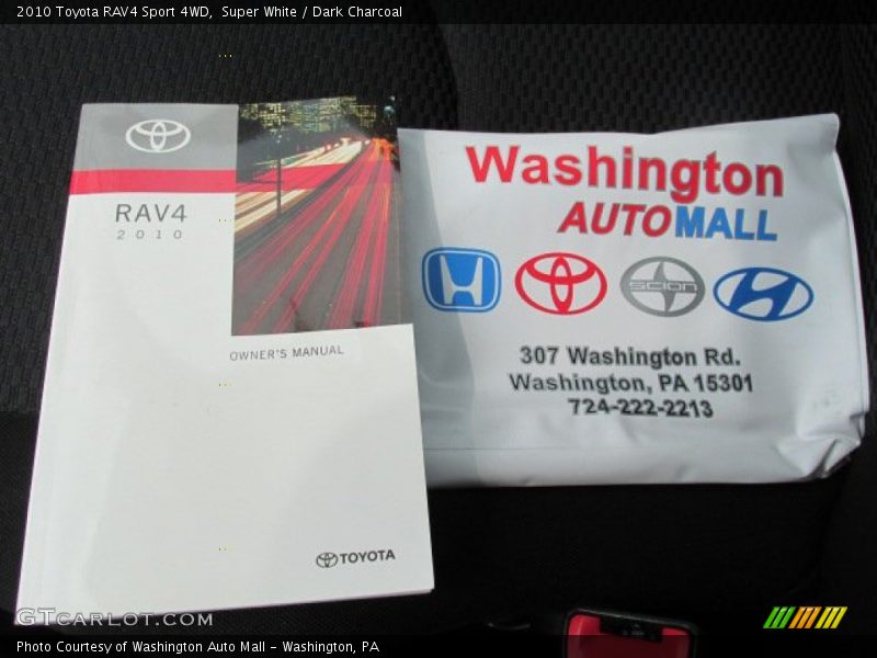 Super White / Dark Charcoal 2010 Toyota RAV4 Sport 4WD