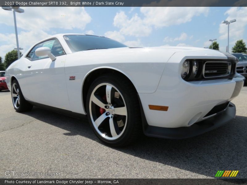 Bright White / Dark Slate Gray 2013 Dodge Challenger SRT8 392