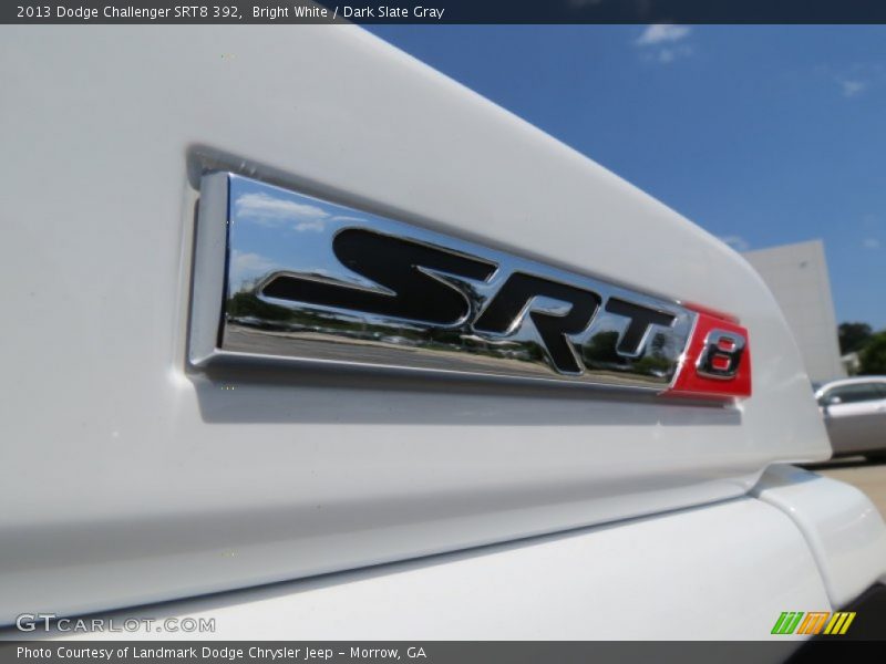 Bright White / Dark Slate Gray 2013 Dodge Challenger SRT8 392