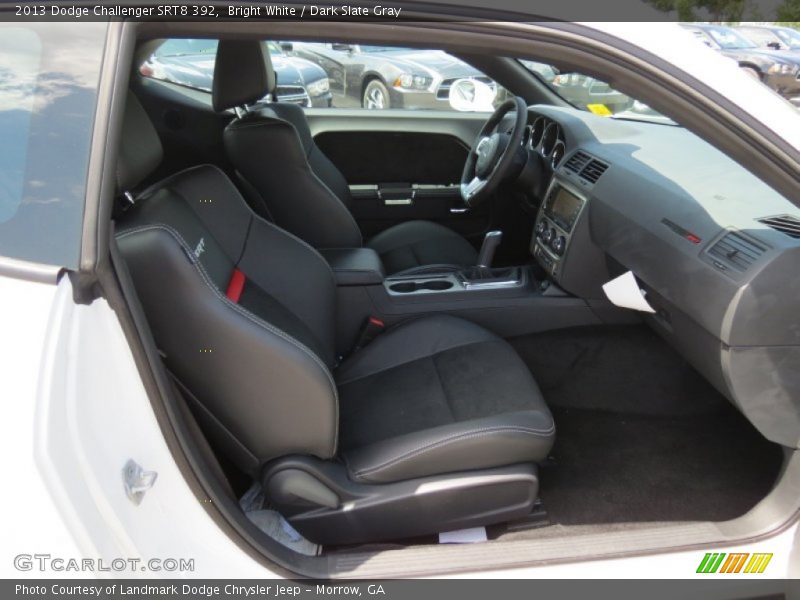 Bright White / Dark Slate Gray 2013 Dodge Challenger SRT8 392