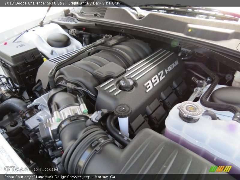 Bright White / Dark Slate Gray 2013 Dodge Challenger SRT8 392