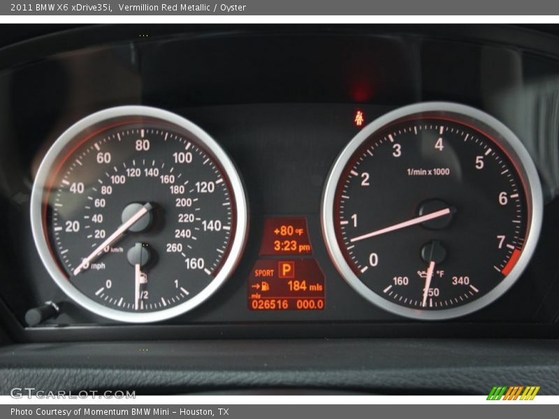 Vermillion Red Metallic / Oyster 2011 BMW X6 xDrive35i