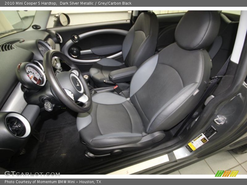 Dark Silver Metallic / Grey/Carbon Black 2010 Mini Cooper S Hardtop