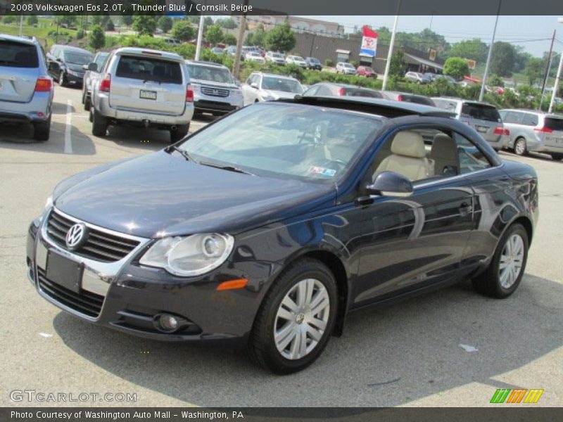 Thunder Blue / Cornsilk Beige 2008 Volkswagen Eos 2.0T