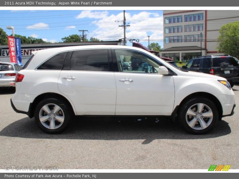 Aspen White Pearl / Parchment 2011 Acura MDX Technology