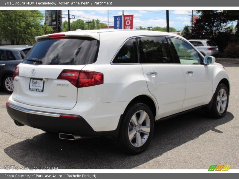 Aspen White Pearl / Parchment 2011 Acura MDX Technology