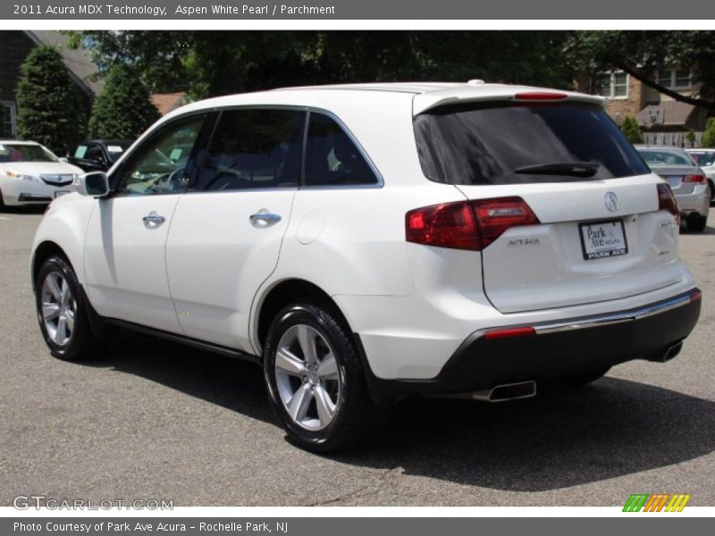 Aspen White Pearl / Parchment 2011 Acura MDX Technology