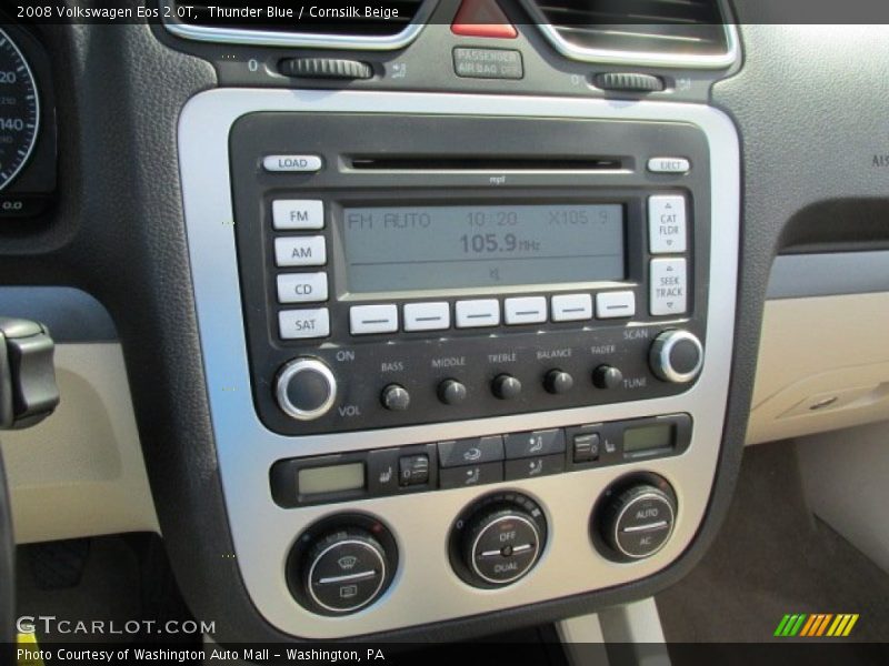 Thunder Blue / Cornsilk Beige 2008 Volkswagen Eos 2.0T