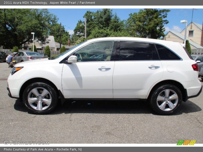 Aspen White Pearl / Parchment 2011 Acura MDX Technology