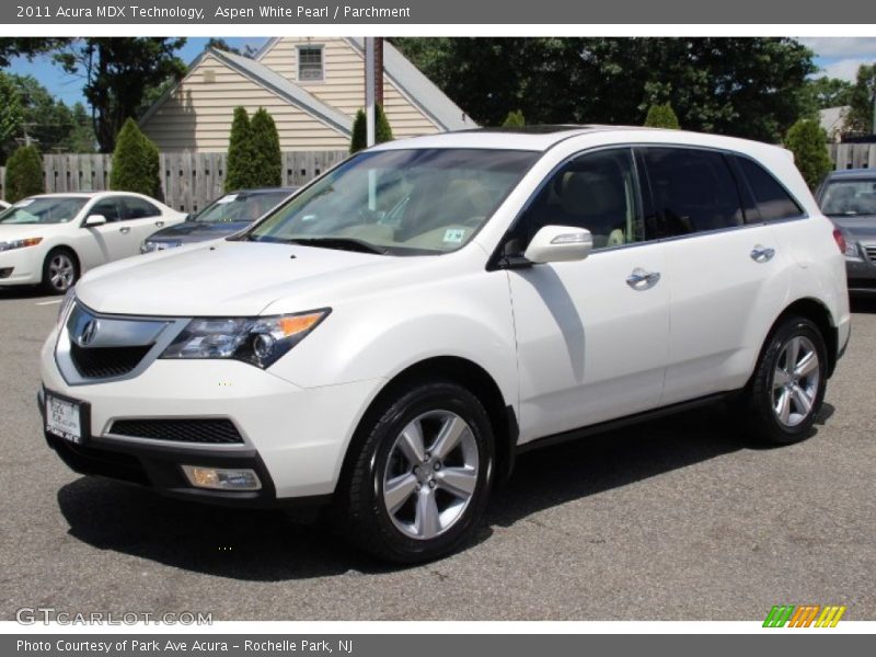 Aspen White Pearl / Parchment 2011 Acura MDX Technology