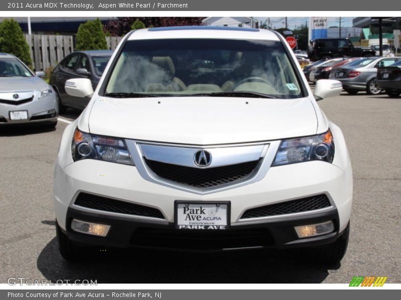 Aspen White Pearl / Parchment 2011 Acura MDX Technology
