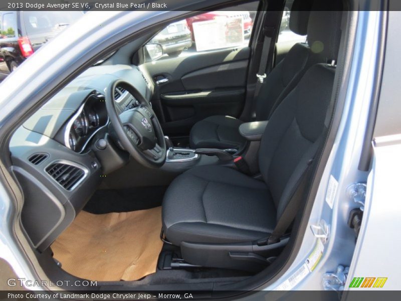 Crystal Blue Pearl / Black 2013 Dodge Avenger SE V6
