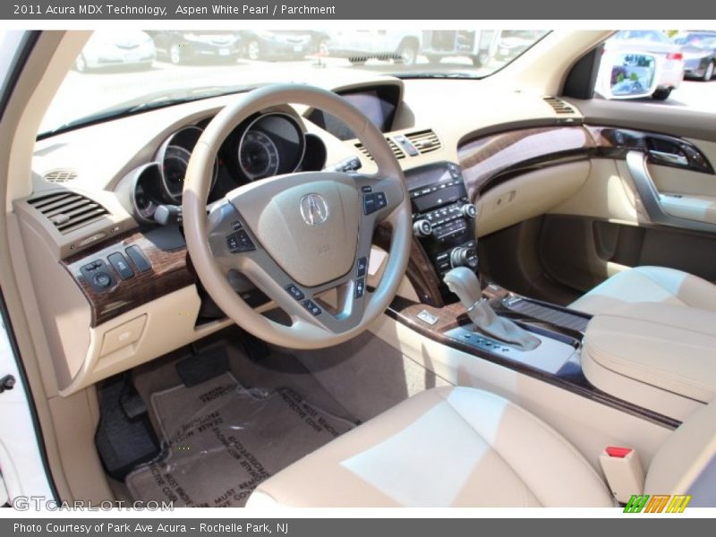 Aspen White Pearl / Parchment 2011 Acura MDX Technology