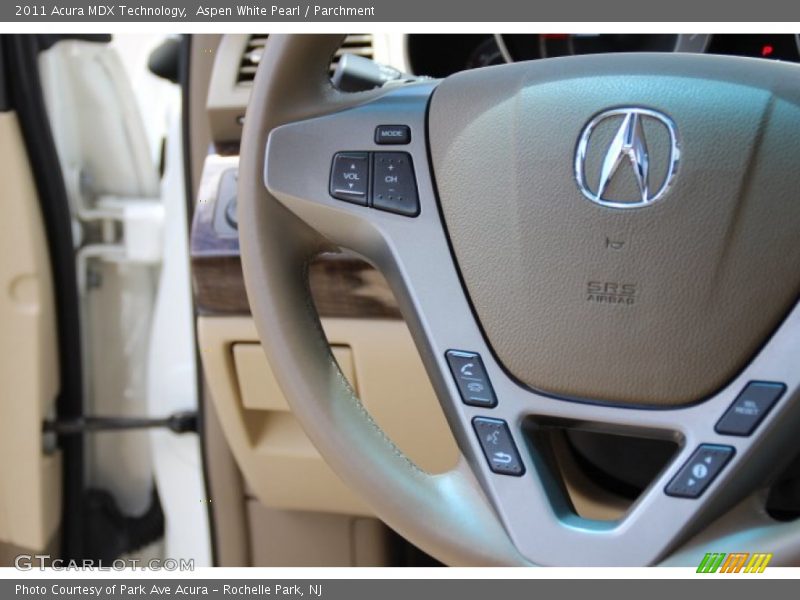 Aspen White Pearl / Parchment 2011 Acura MDX Technology