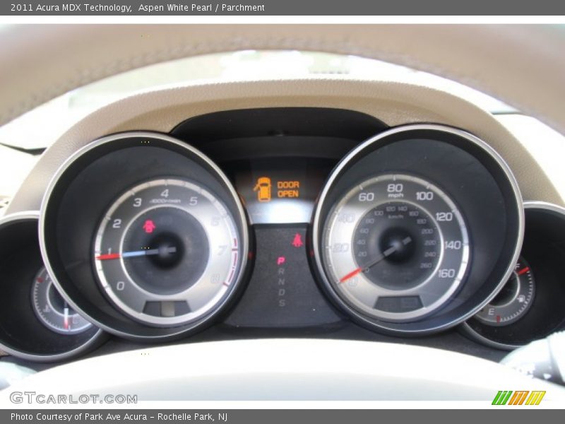 Aspen White Pearl / Parchment 2011 Acura MDX Technology
