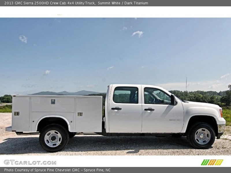  2013 Sierra 2500HD Crew Cab 4x4 Utility Truck Summit White