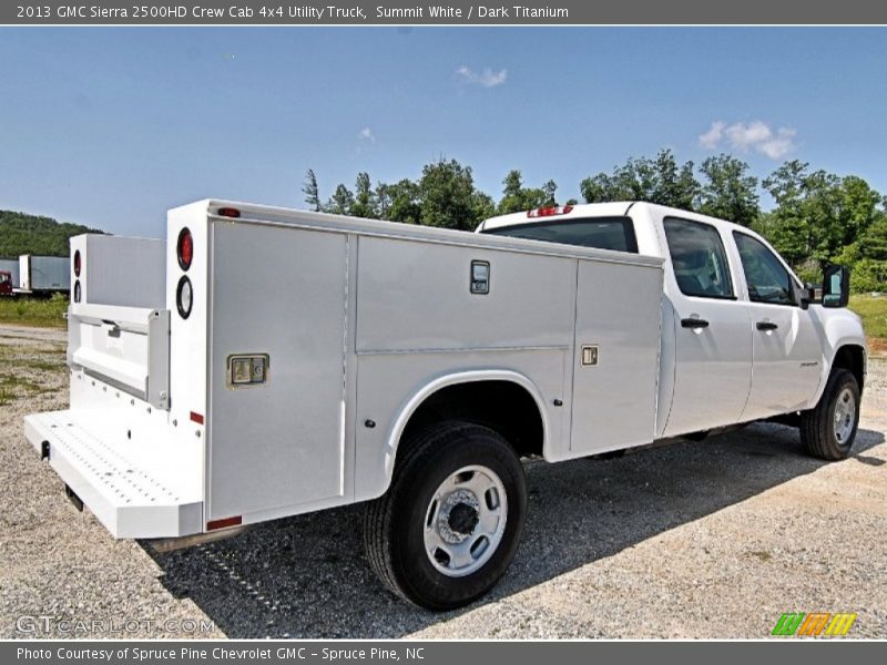 Summit White / Dark Titanium 2013 GMC Sierra 2500HD Crew Cab 4x4 Utility Truck