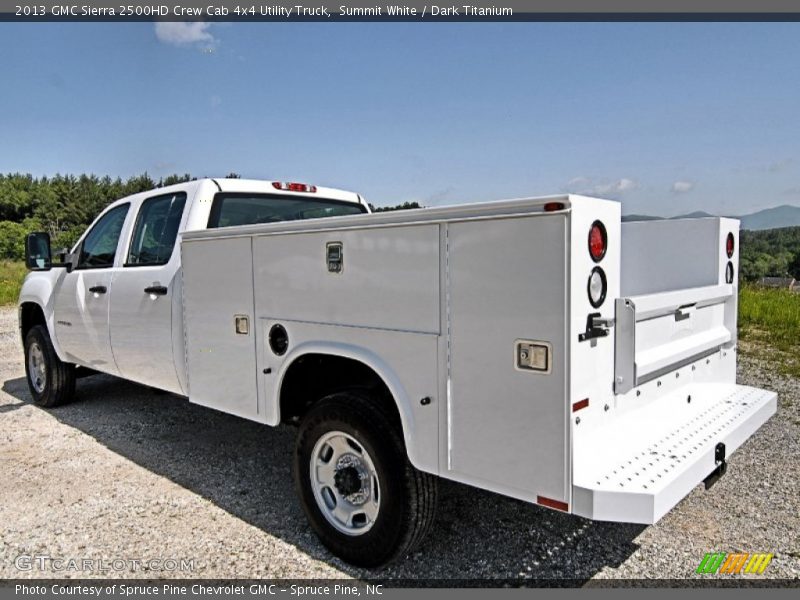 Summit White / Dark Titanium 2013 GMC Sierra 2500HD Crew Cab 4x4 Utility Truck