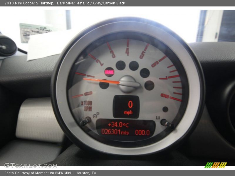 Dark Silver Metallic / Grey/Carbon Black 2010 Mini Cooper S Hardtop