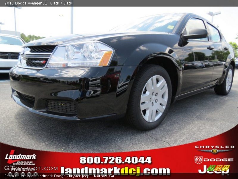 Black / Black 2013 Dodge Avenger SE