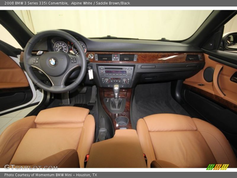 Alpine White / Saddle Brown/Black 2008 BMW 3 Series 335i Convertible