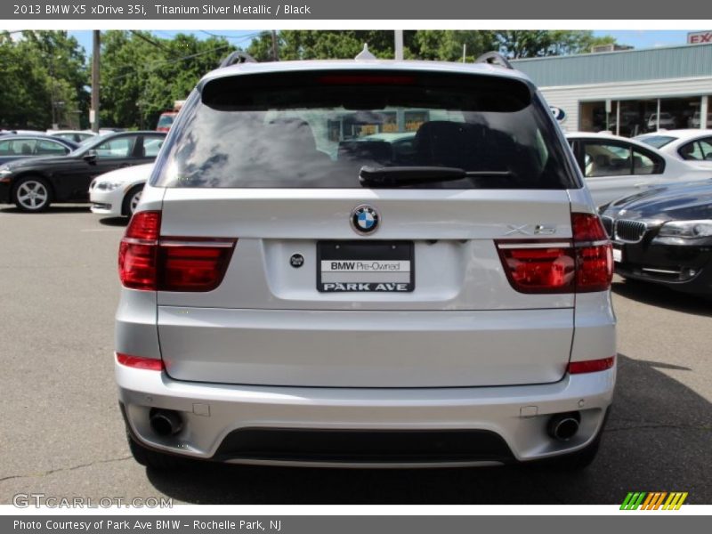Titanium Silver Metallic / Black 2013 BMW X5 xDrive 35i