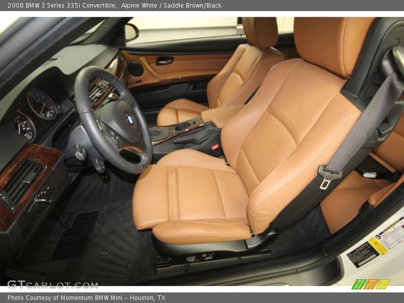Alpine White / Saddle Brown/Black 2008 BMW 3 Series 335i Convertible