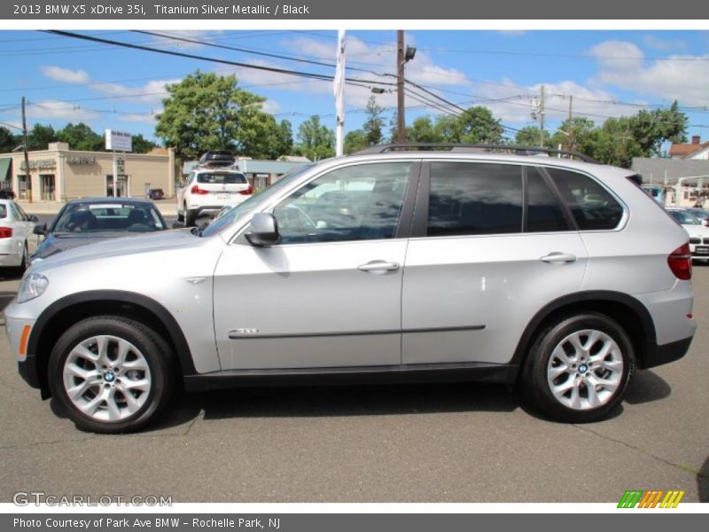 Titanium Silver Metallic / Black 2013 BMW X5 xDrive 35i