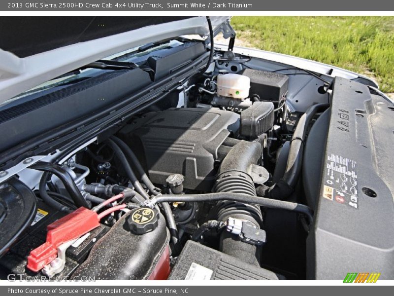 Summit White / Dark Titanium 2013 GMC Sierra 2500HD Crew Cab 4x4 Utility Truck