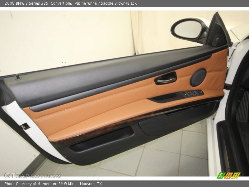 Alpine White / Saddle Brown/Black 2008 BMW 3 Series 335i Convertible
