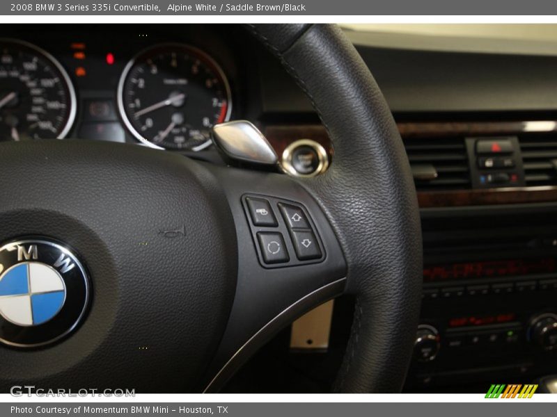 Alpine White / Saddle Brown/Black 2008 BMW 3 Series 335i Convertible