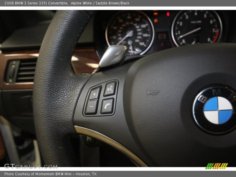 Alpine White / Saddle Brown/Black 2008 BMW 3 Series 335i Convertible