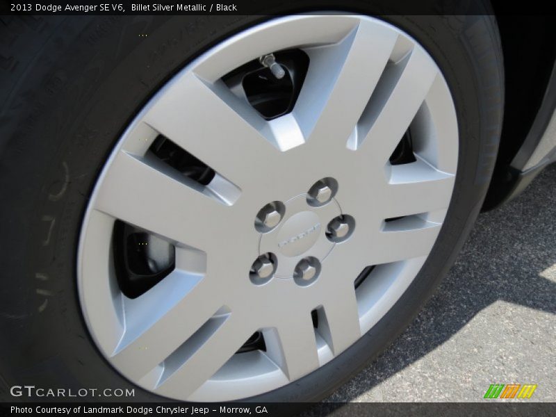 Billet Silver Metallic / Black 2013 Dodge Avenger SE V6