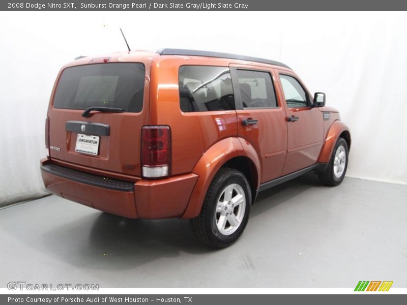 Sunburst Orange Pearl / Dark Slate Gray/Light Slate Gray 2008 Dodge Nitro SXT