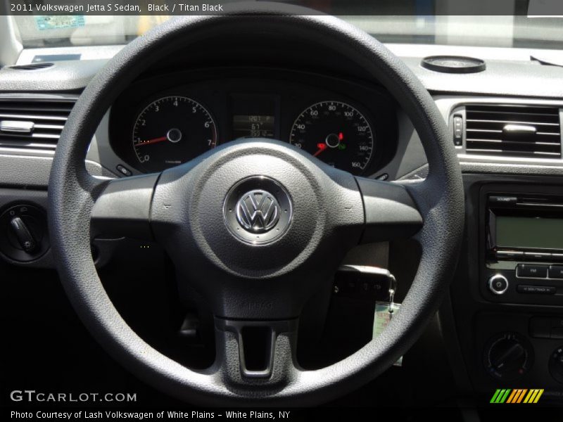 Black / Titan Black 2011 Volkswagen Jetta S Sedan