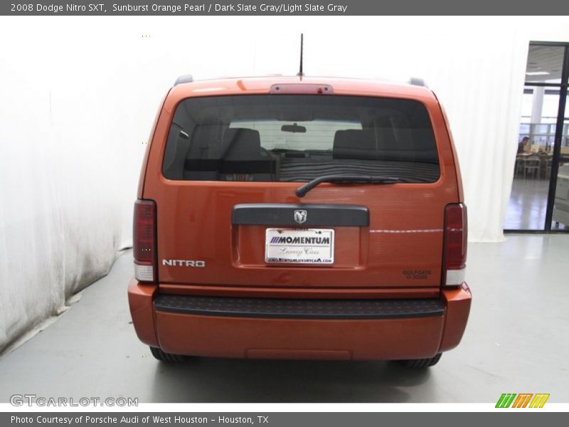 Sunburst Orange Pearl / Dark Slate Gray/Light Slate Gray 2008 Dodge Nitro SXT