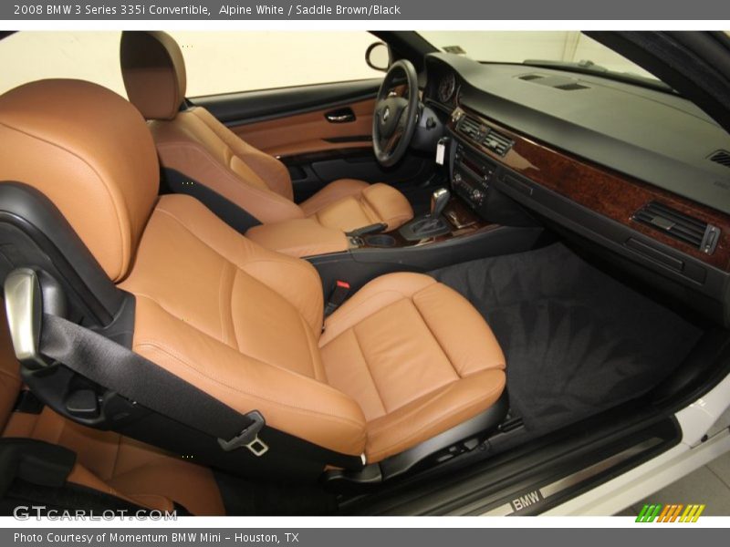Alpine White / Saddle Brown/Black 2008 BMW 3 Series 335i Convertible