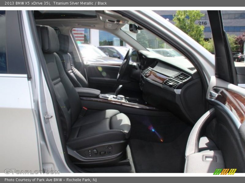 Titanium Silver Metallic / Black 2013 BMW X5 xDrive 35i