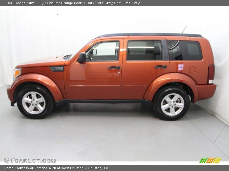 Sunburst Orange Pearl / Dark Slate Gray/Light Slate Gray 2008 Dodge Nitro SXT