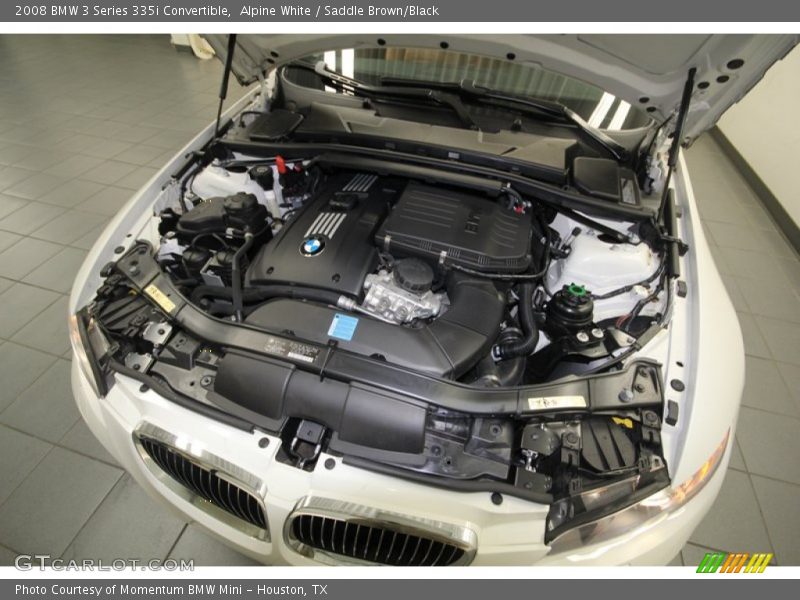 Alpine White / Saddle Brown/Black 2008 BMW 3 Series 335i Convertible