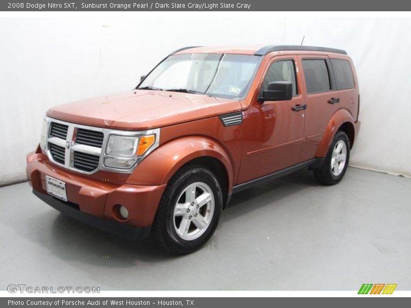 Sunburst Orange Pearl / Dark Slate Gray/Light Slate Gray 2008 Dodge Nitro SXT
