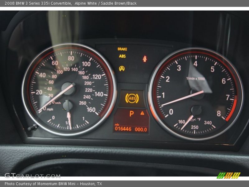 Alpine White / Saddle Brown/Black 2008 BMW 3 Series 335i Convertible