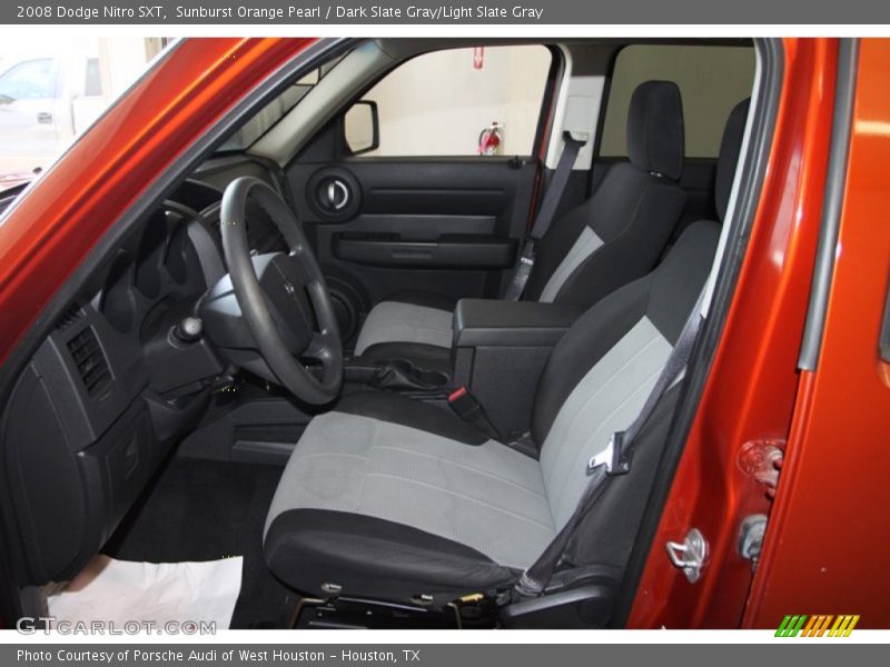 Sunburst Orange Pearl / Dark Slate Gray/Light Slate Gray 2008 Dodge Nitro SXT