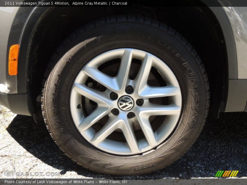 Alpine Gray Metallic / Charcoal 2011 Volkswagen Tiguan S 4Motion