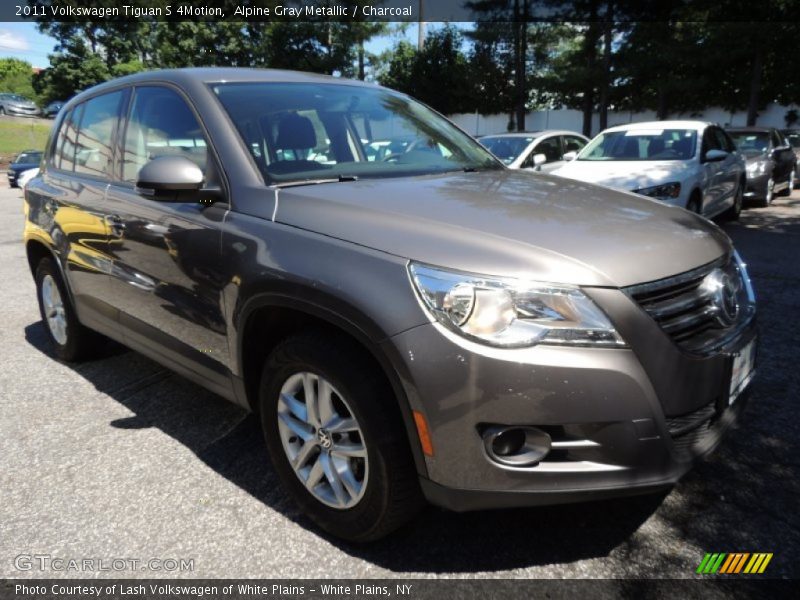 Alpine Gray Metallic / Charcoal 2011 Volkswagen Tiguan S 4Motion
