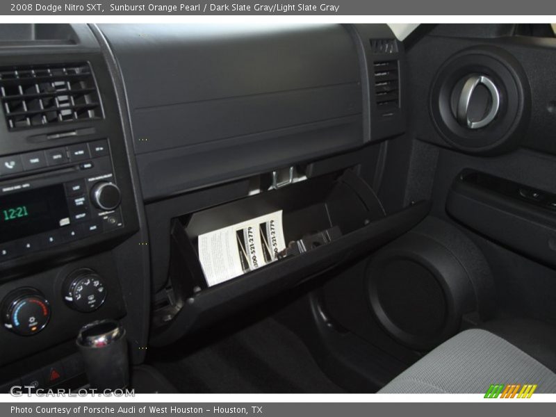 Sunburst Orange Pearl / Dark Slate Gray/Light Slate Gray 2008 Dodge Nitro SXT