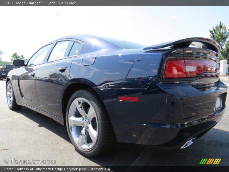 Jazz Blue / Black 2013 Dodge Charger SE