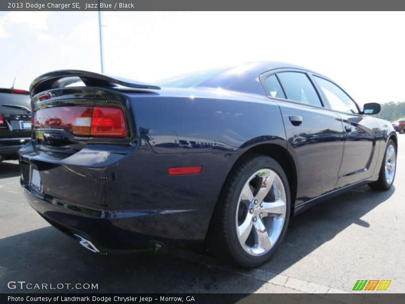 Jazz Blue / Black 2013 Dodge Charger SE